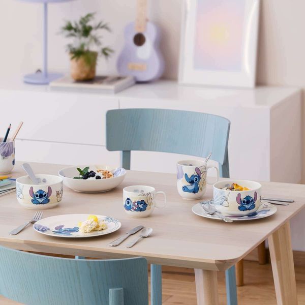 Дитячий набір посуду та столових приборів 7 ел. Disney Stitch Villeroy & Boch 1486818435 фото