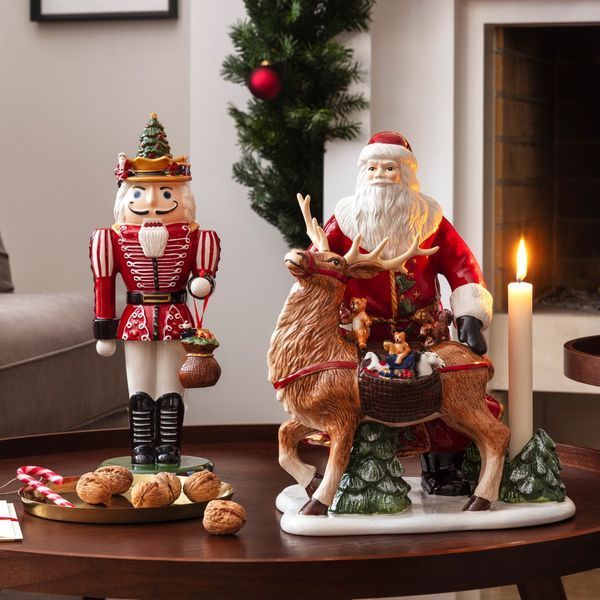 Порцеляновий свічник &laquo;Св. Миколай і Олень&raquo; &ndash; Christmas Toys Memory 14-8602-6549 фото
