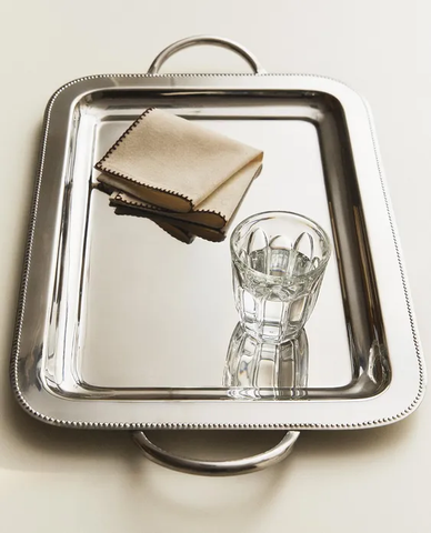 Прямокутна сталева таця 6285040 фото