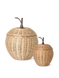 Набір плетених кошиків для зберігання Apple (малий і великий) 100178206/2 фото 1