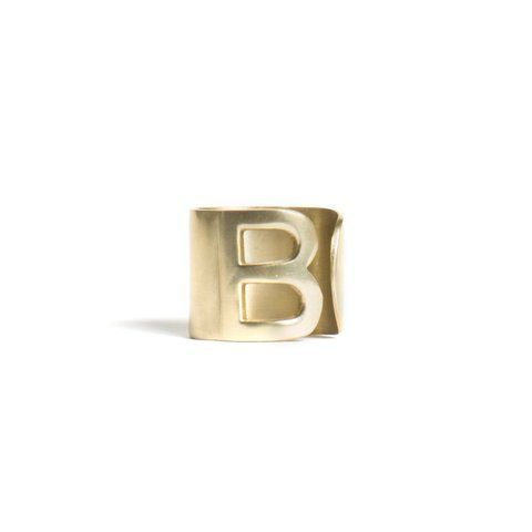 Кільце для серветки з літерою &laquo;B&raquo; LET03002 фото