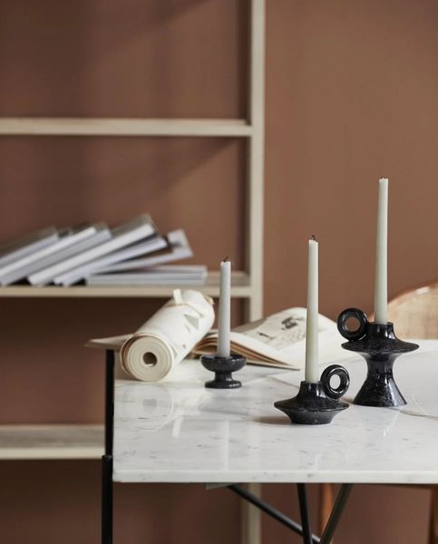 Підсвічник Palawan, великий, чорний 5858 фото