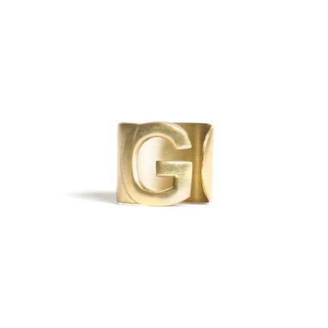 Кільце для серветки з літерою &laquo;G&raquo; LET03007 фото