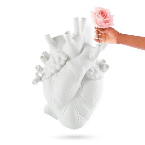 Велика ваза у формі серця Love in Bloom Giant 09924 фото