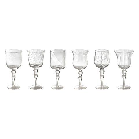 Набір із 6 келихів Texture Transparent MCV02001 фото