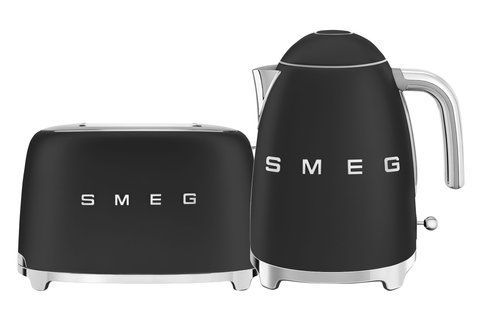 Сніданковий набір SMEG 50&rsquo;s Retro Style TSF01BLMEU + KLF03BLMEU фото