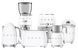 Набір для кави та сніданку SMEG 50&rsquo;s Retro Style&nbsp; DCF02WHEU + TSF01WHEU + KLF04WHEU + MFF11WHEU + CJF01WHEU + CGF01WHEU фото